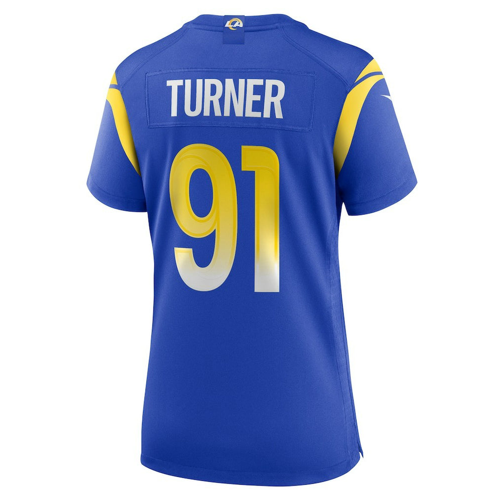 Kobie Turner Los Angeles Rams Women's Home Game Jersey Royal - Nike