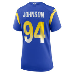 Desjuan Johnson Los Angeles Rams Women's Home Game Jersey Royal - Nike
