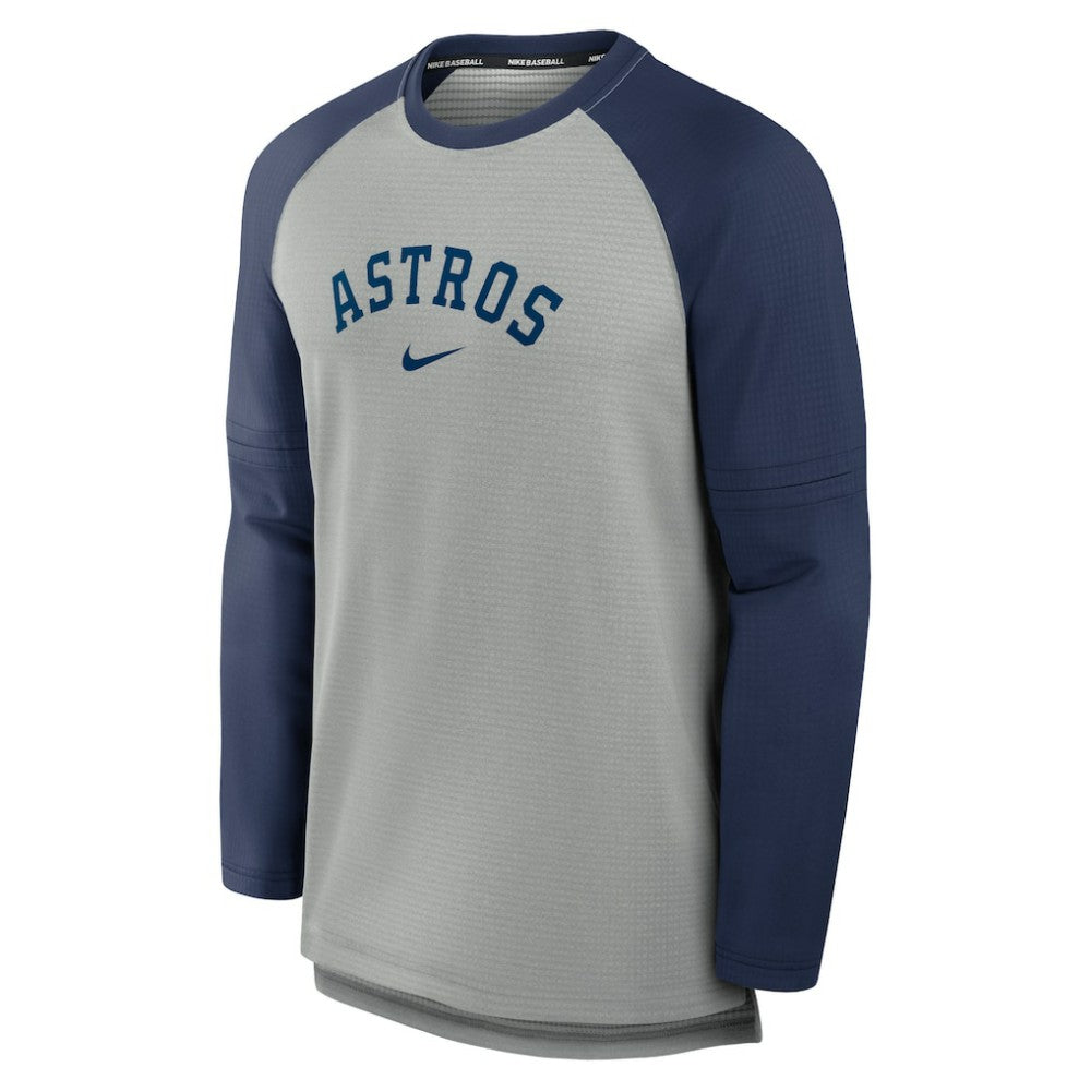 Houston Astros Nike Authentic Collection Game Time Raglan Performance Long Sleeve T-Shirt Clearance