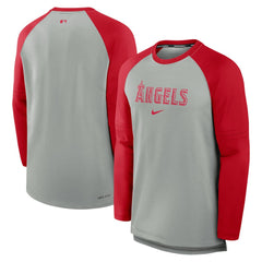 Los Angeles Angels Nike Authentic Collection Game Time Raglan Performance Long Sleeve T-Shirt Lifestyle