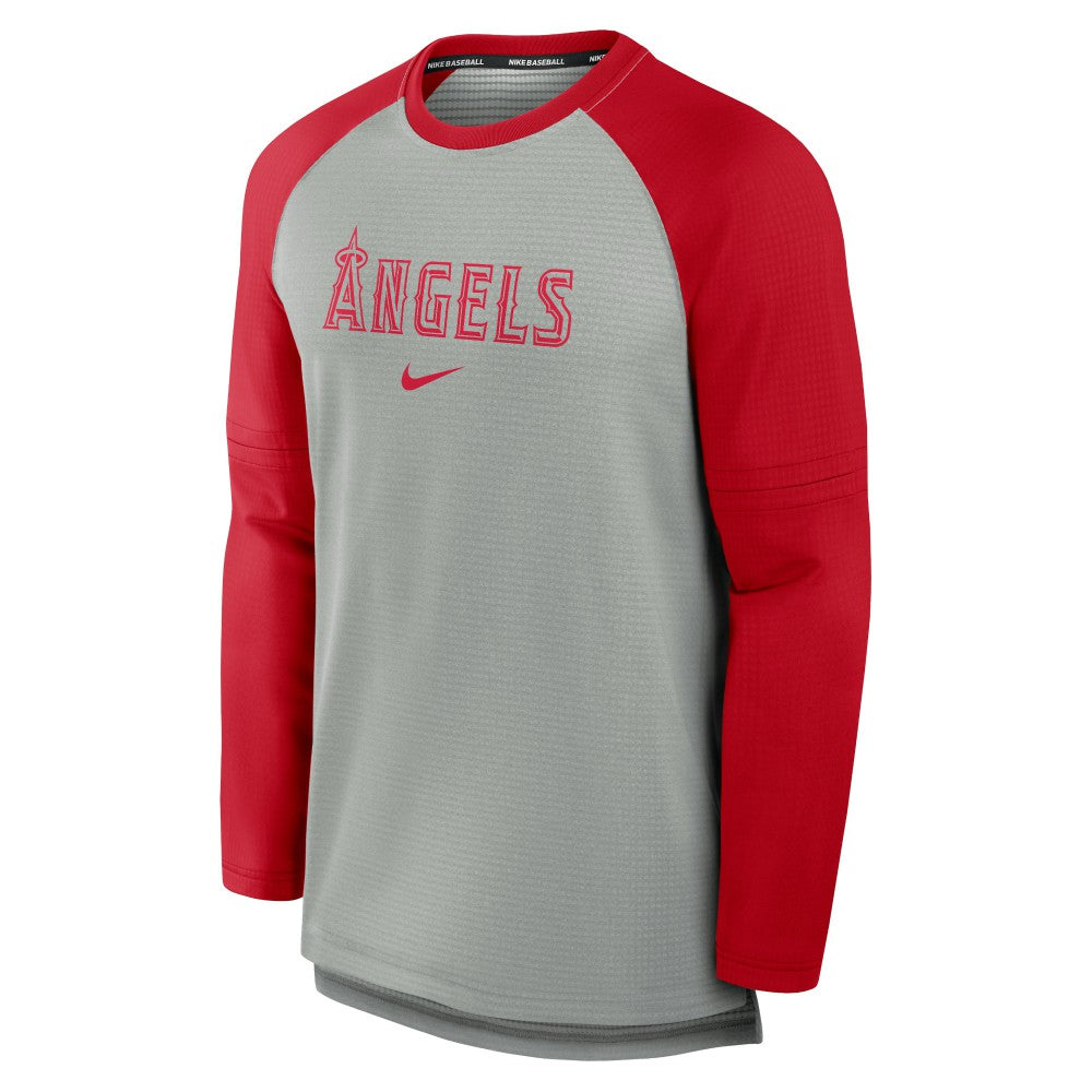 Los Angeles Angels Nike Authentic Collection Game Time Raglan Performance Long Sleeve T-Shirt Lifestyle