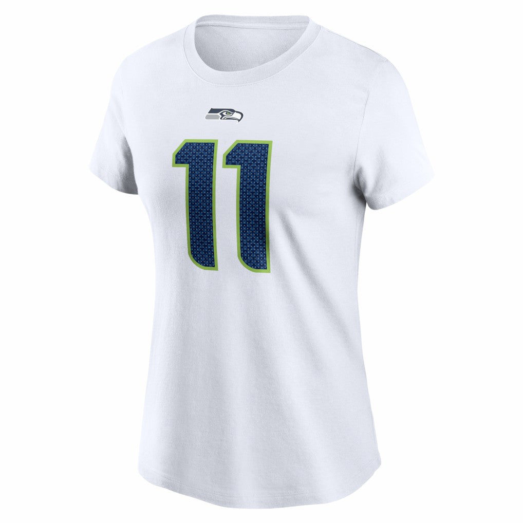 Jaxon Smith-Njigba Seattle Seahawks Women's Player Name & Number T-Shirt White - Nike