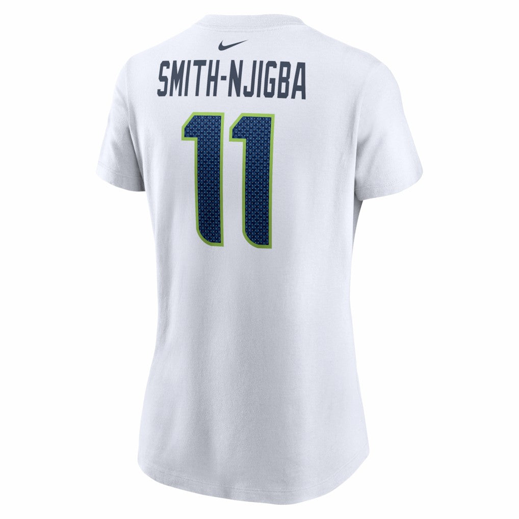 Jaxon Smith-Njigba Seattle Seahawks Women's Player Name & Number T-Shirt White - Nike