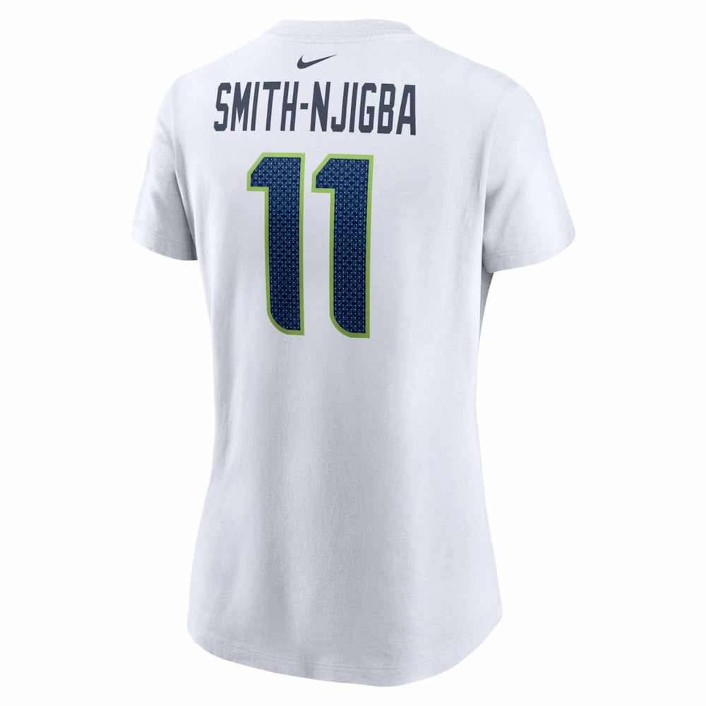 Jaxon Smith-Njigba Seattle Seahawks Women's Player Name & Number T-Shirt White - Nike