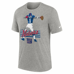 Malik Nabers New York Giants Player Graphic T-Shirt Heather Gray - Nike
