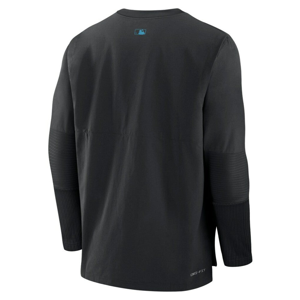 Miami Marlins Nike Authentic Collection Player Dri-FIT Lightweight Pullover Online