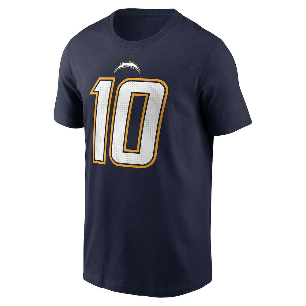 Justin Herbert Los Angeles Chargers Alternate Super Chargers Name & Number T-Shirt Navy - Nike