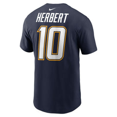 Justin Herbert Los Angeles Chargers Alternate Super Chargers Name & Number T-Shirt Navy - Nike