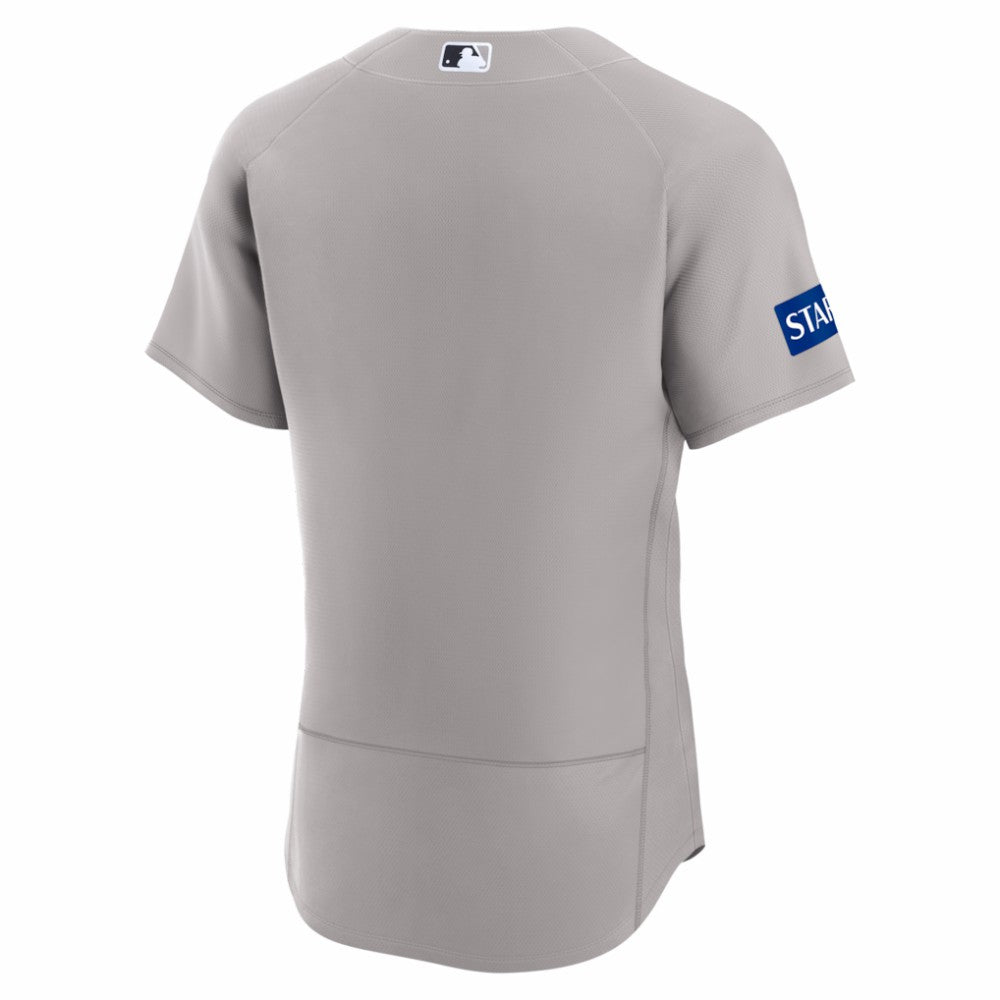 New York Yankees Nike Road Sponsor Patch Authentic Jersey - Gray | MLB Jerseys