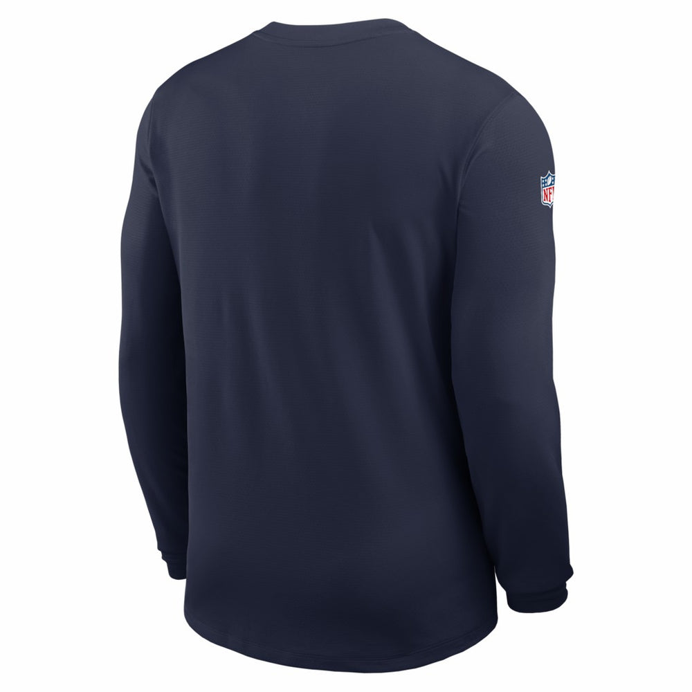 Dallas Cowboys Sideline Coach UV Dri-FIT Long Sleeve Shirt Navy - Nike