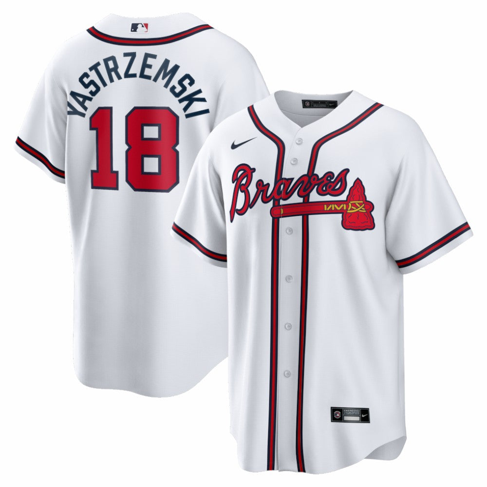 Mike Yastrzemski Atlanta Braves Nike Replica Jersey Lifestyle