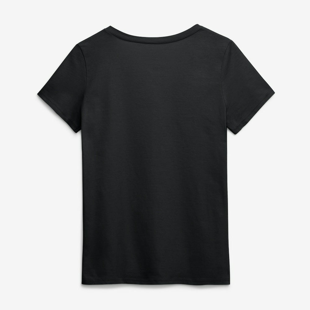 Green Bay Packers Logo Athletic Women's Primary Logo V-Neck T-Shirt Black - NFL