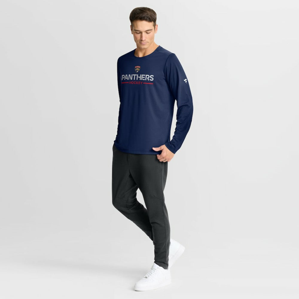 Florida Panthers - Fanatics Authentic Pro Rink Tech Long Sleeve T-Shirt Navy
