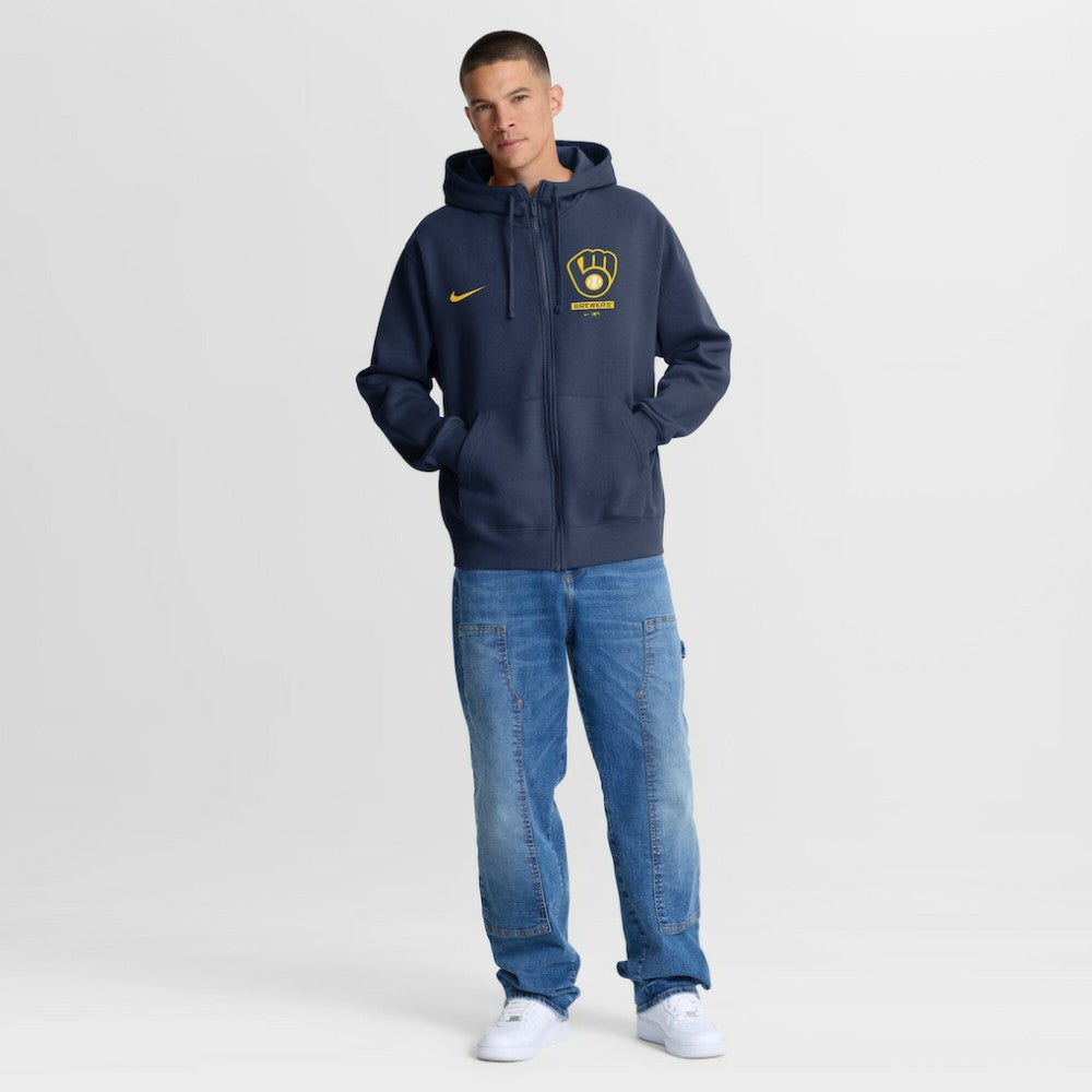Milwaukee Brewers Nike Primetime Lockup Full-Zip Hoodie Sale