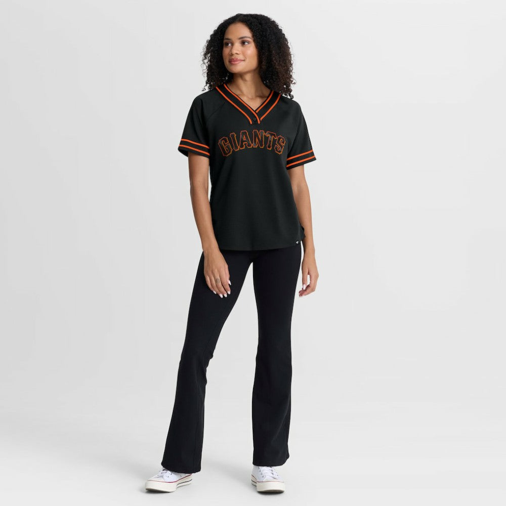 San Francisco Giants Fanatics Women's Diva Race Ahead Raglan V-Neck T-Shirt discount