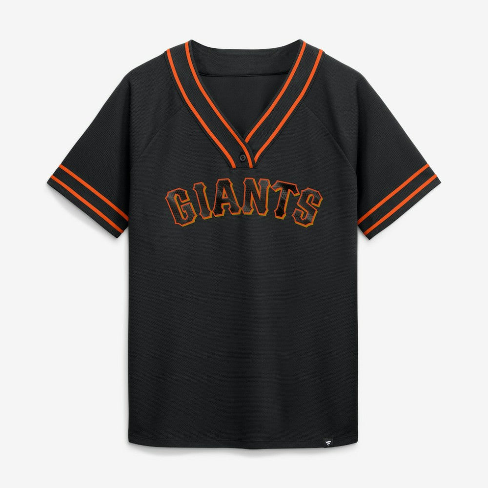 San Francisco Giants Fanatics Women's Diva Race Ahead Raglan V-Neck T-Shirt discount