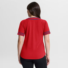 Philadelphia Phillies Fanatics Women's Diva Race Ahead Raglan V-Neck T-Shirt Near Me