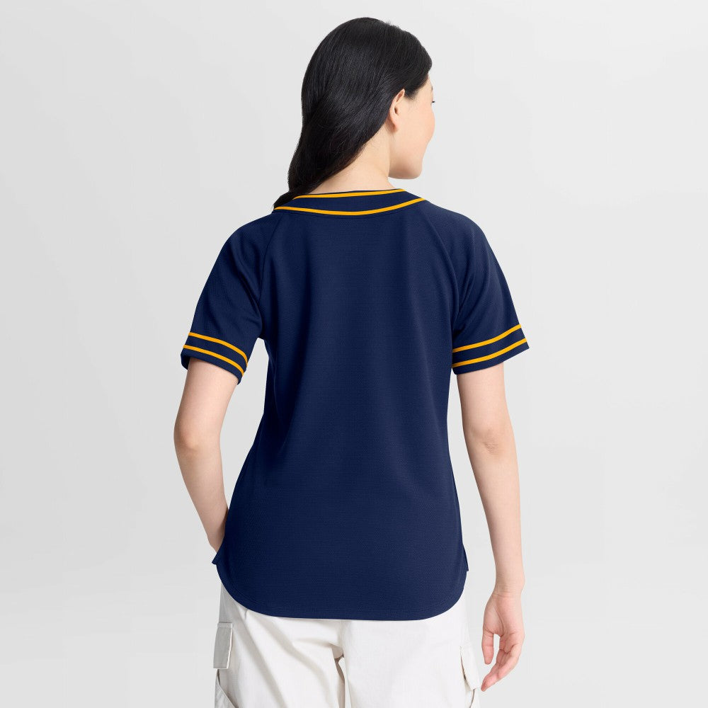Milwaukee Brewers Fanatics Women's Diva Race Ahead Raglan V-Neck T-Shirt Lifestyle
