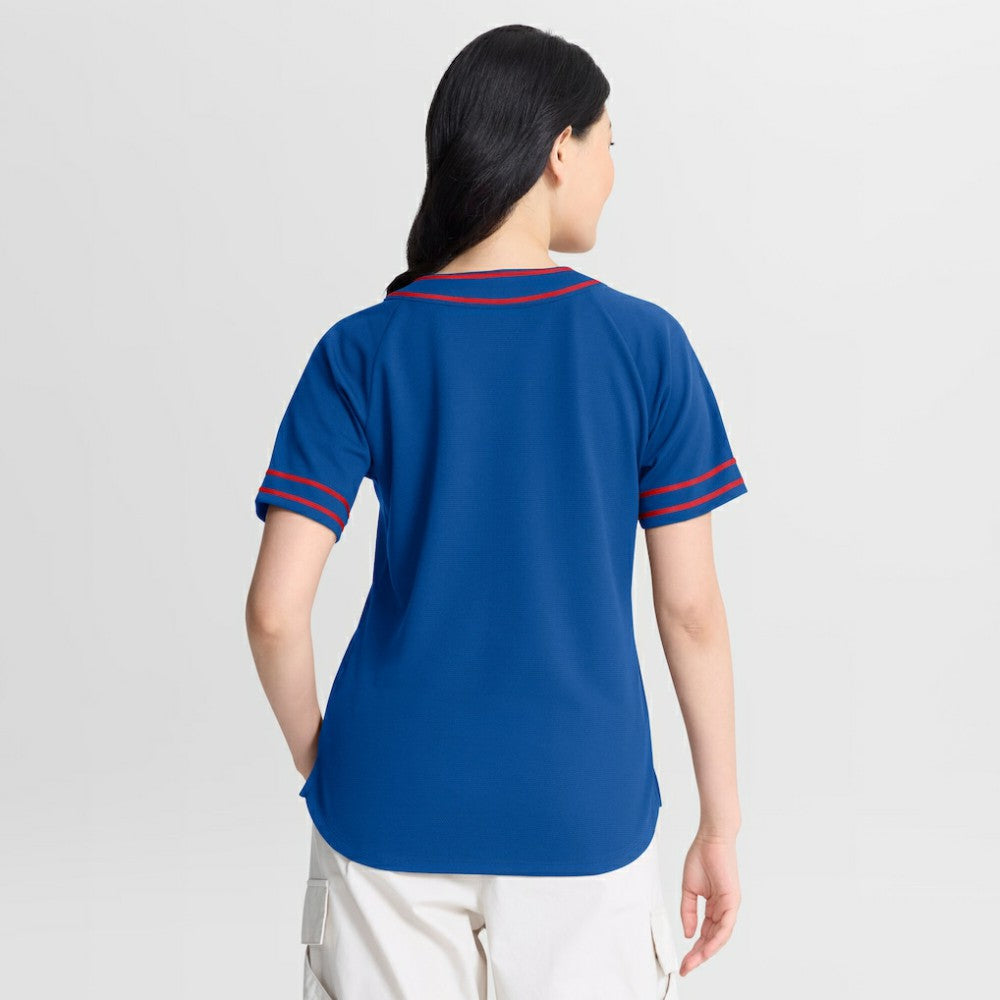 Chicago Cubs Fanatics Women's Diva Race Ahead Raglan V-Neck T-Shirt discount