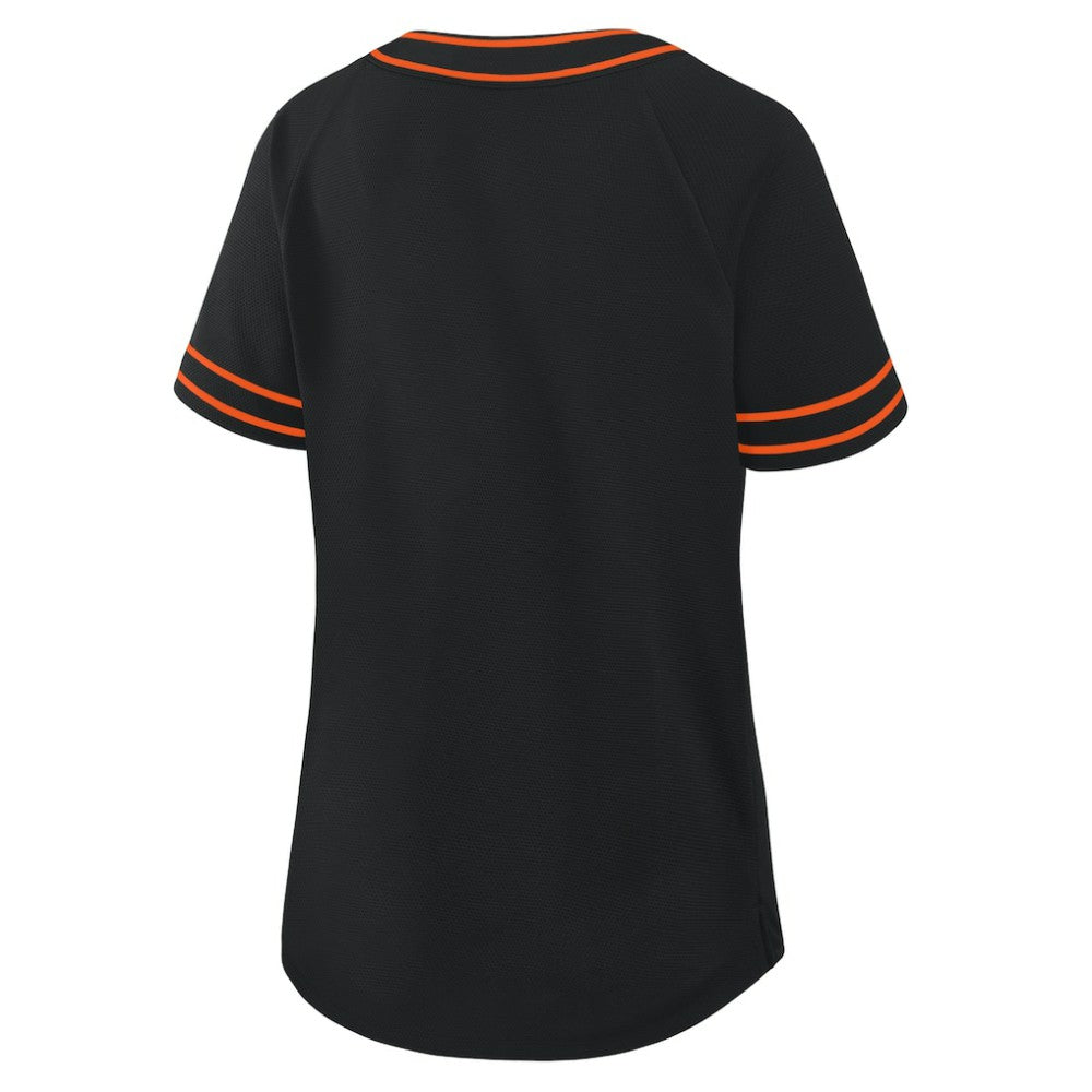 Baltimore Orioles Fanatics Women's Diva Race Ahead Raglan V-Neck T-Shirt Clearance