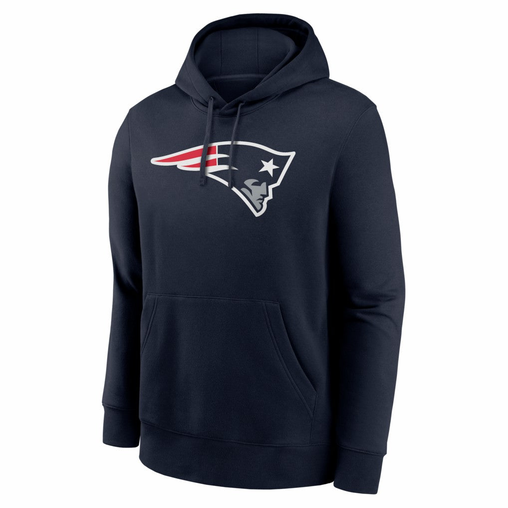 Drake Maye New England Patriots Player Name & Number Fleece Hoodie Navy - Nike