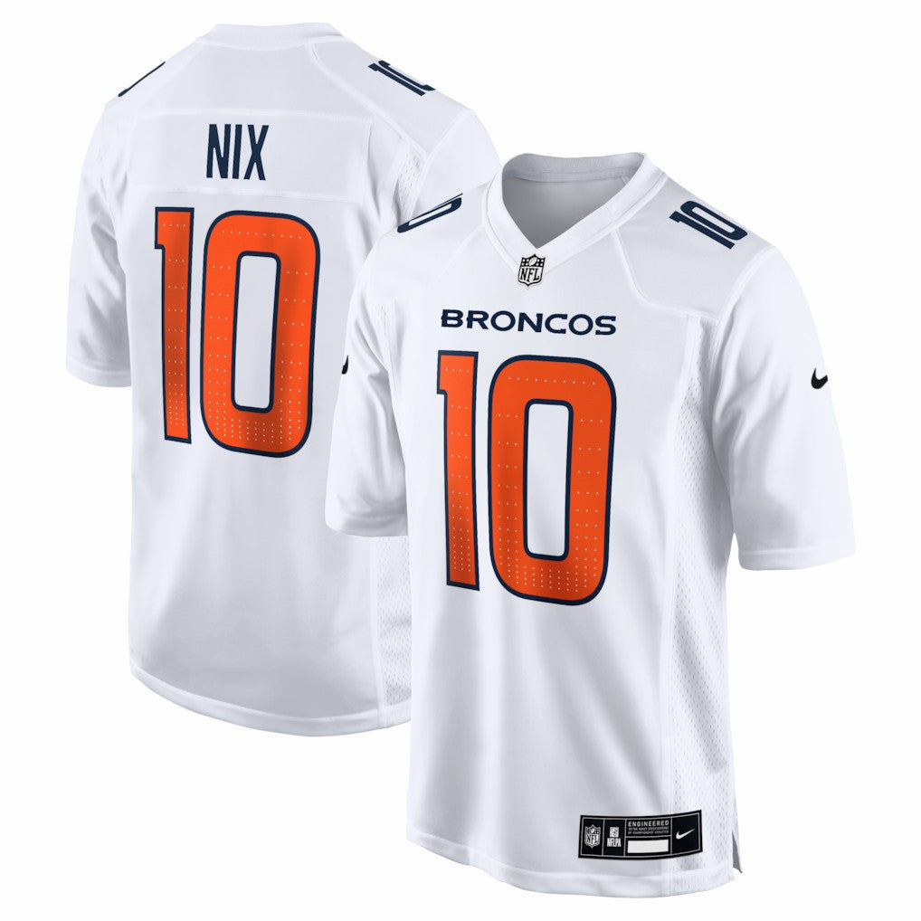 Bo Nix Denver Broncos Tundra Fashion Game Jersey White - Nike