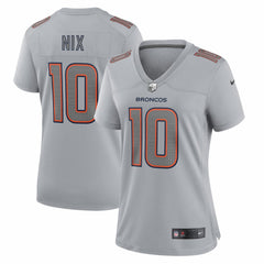 Bo Nix Denver Broncos Women's Fashion Atmosphere Fashion Game Jersey Gray - Nike
