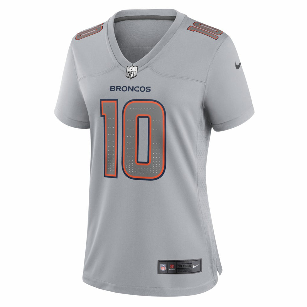 Bo Nix Denver Broncos Women's Fashion Atmosphere Fashion Game Jersey Gray - Nike