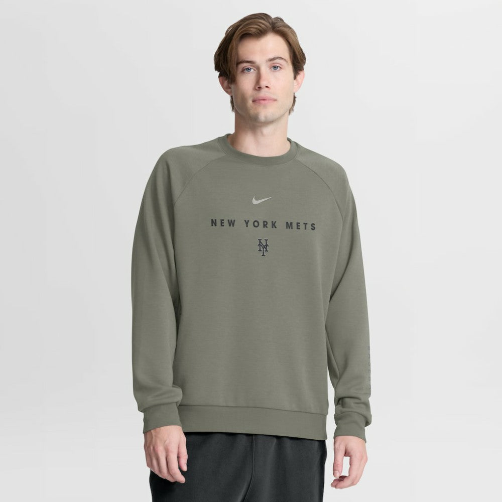 New York Mets Nike Statement Primary Raglan Dri-FIT Sweatshirt Clearance