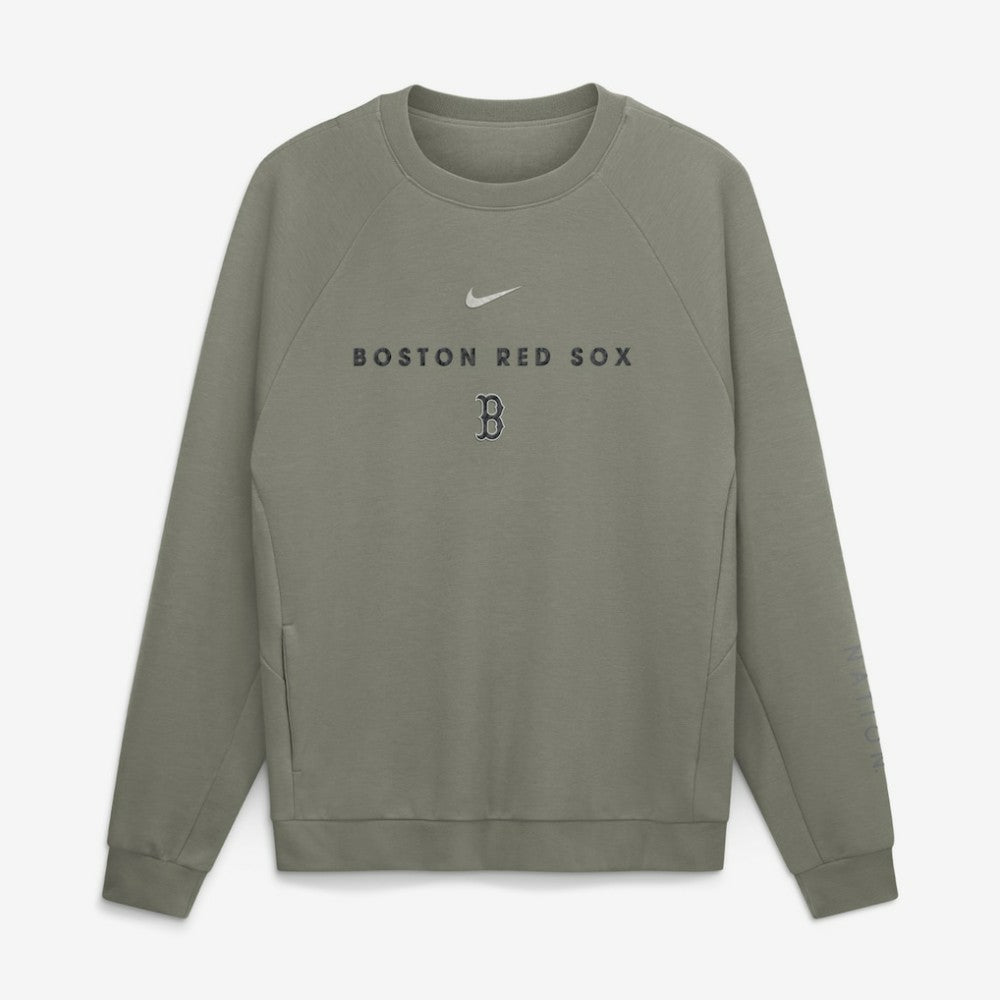Boston Red Sox Nike Statement Primary Raglan Dri-FIT Sweatshirt On Sale