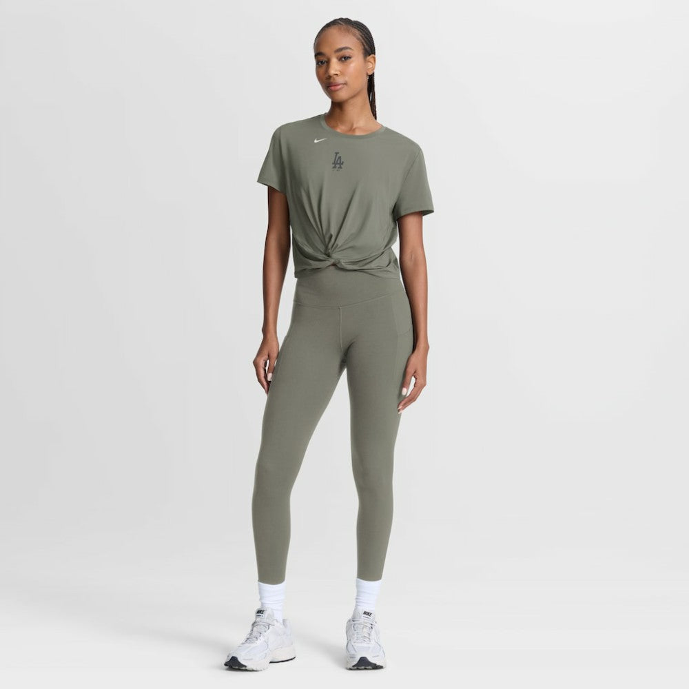Los Angeles Dodgers Nike Women's One Twist Dri-FIT Cropped T-Shirt Sale