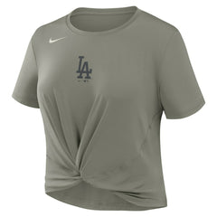 Los Angeles Dodgers Nike Women's One Twist Dri-FIT Cropped T-Shirt Sale