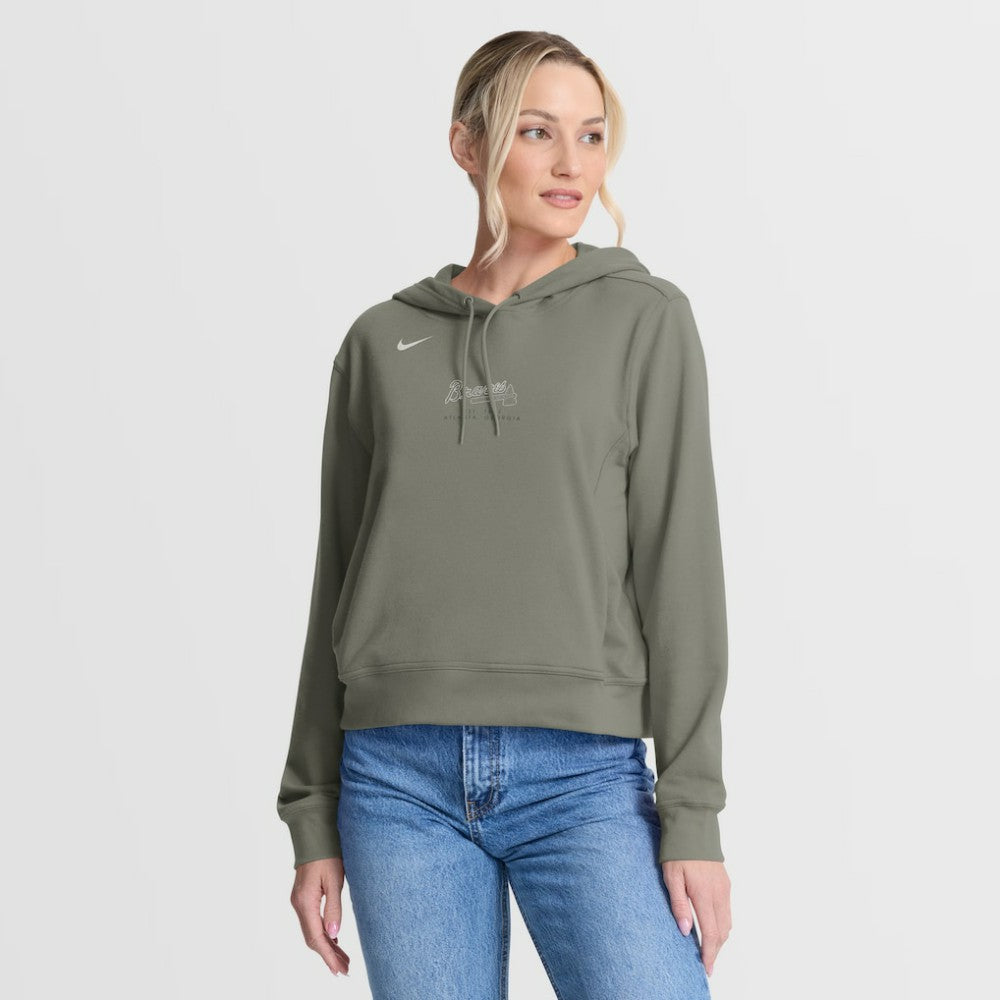 Atlanta Braves Nike Women's One Tri-Blend Dri-FIT Hoodie Sale