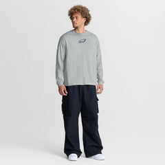 Philadelphia Eagles Oversized Type Play Long Sleeve T-Shirt Gray - Fanatics