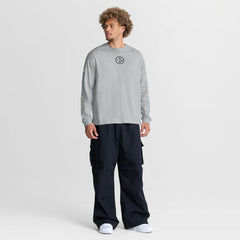 Pittsburgh Steelers Oversized Type Play Long Sleeve T-Shirt Gray - Fanatics