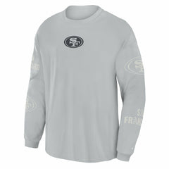 San Francisco 49ers Oversized Type Play Long Sleeve T-Shirt Gray - Fanatics
