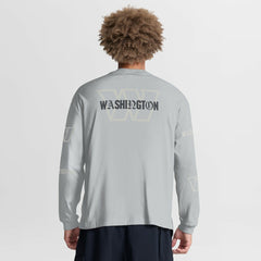 Washington Commanders Oversized Type Play Long Sleeve T-Shirt Gray - Fanatics