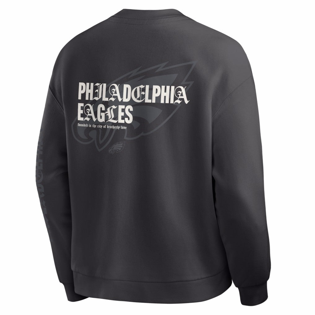Philadelphia Eagles Oversized Type Play Multi Sweatshirt Black - Fanatics
