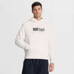Buffalo Bills Oversized Type Play Location Hoodie Cream - Fanatics
