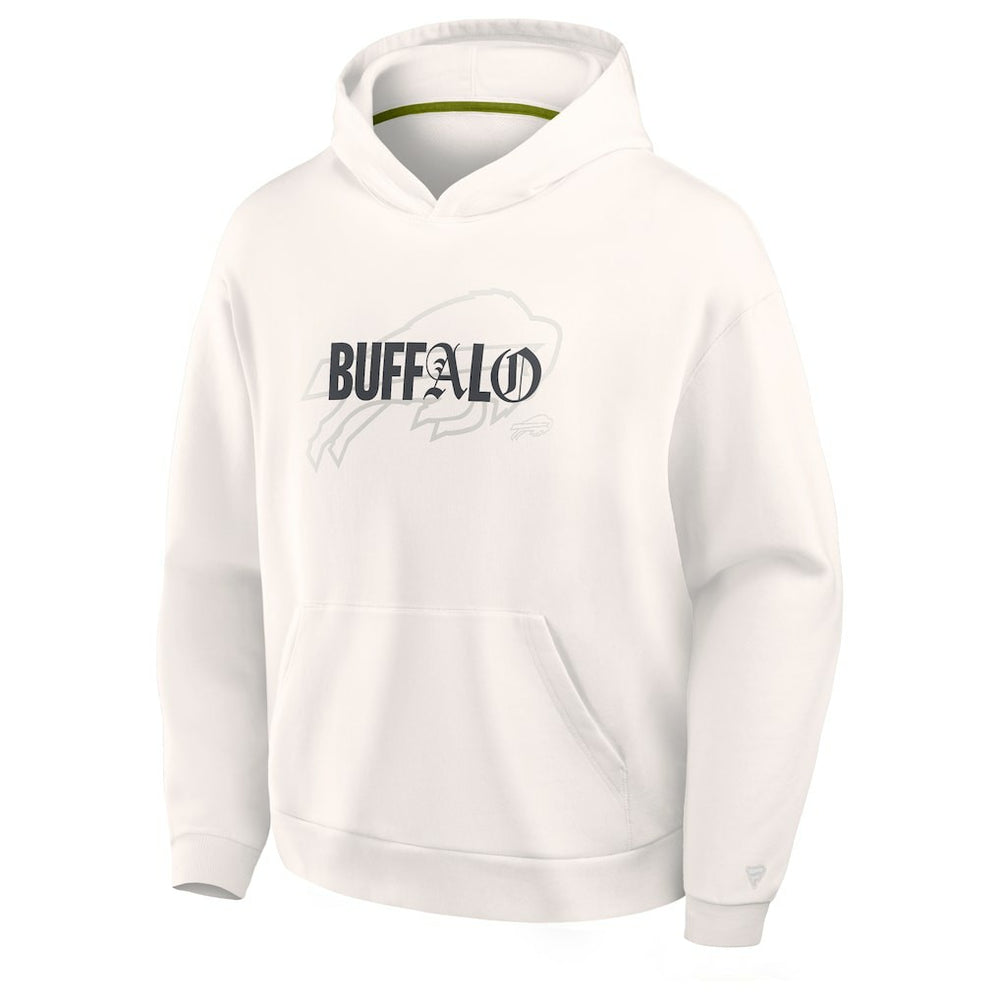 Buffalo Bills Oversized Type Play Location Hoodie Cream - Fanatics