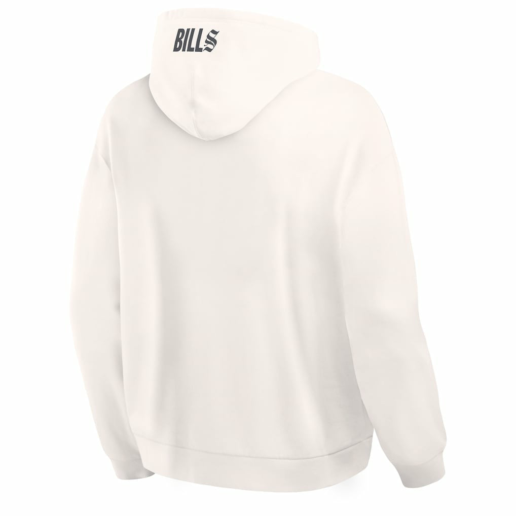 Buffalo Bills Oversized Type Play Location Hoodie Cream - Fanatics