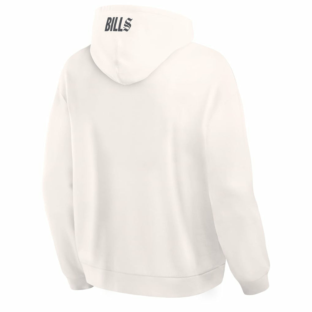 Buffalo Bills Oversized Type Play Location Hoodie Cream - Fanatics