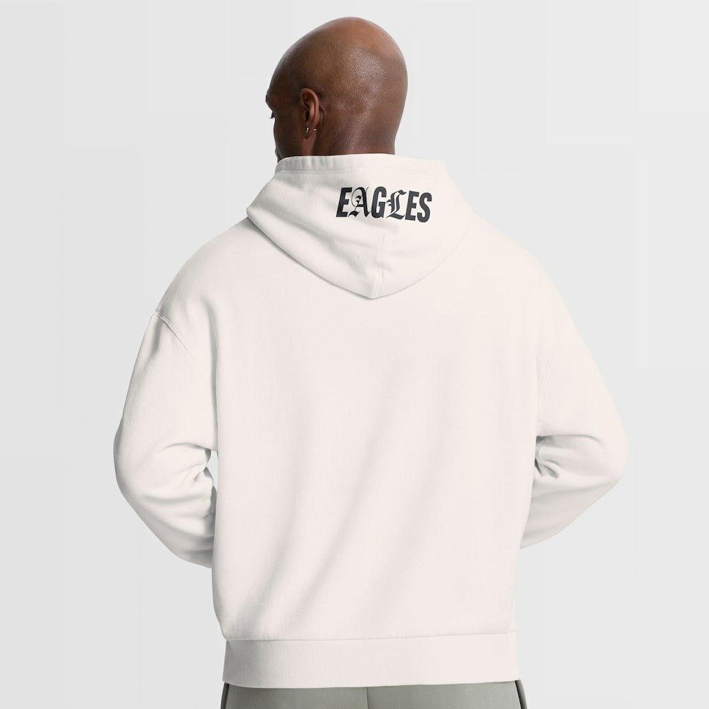 Philadelphia Eagles Oversized Type Play Location Hoodie Cream - Fanatics