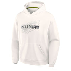 Philadelphia Eagles Oversized Type Play Location Hoodie Cream - Fanatics