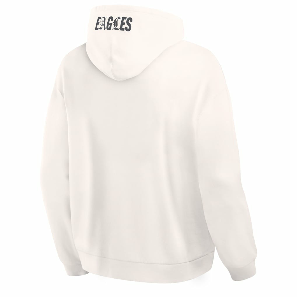 Philadelphia Eagles Oversized Type Play Location Hoodie Cream - Fanatics