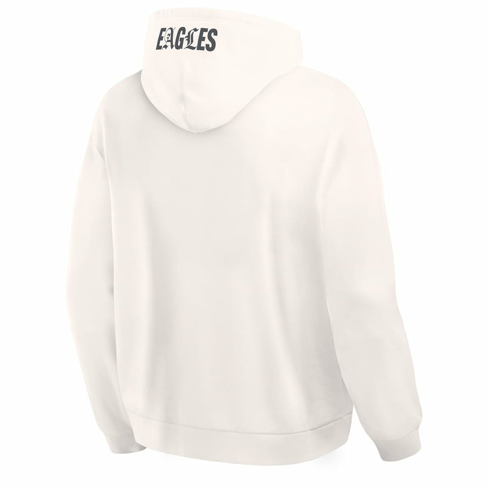 Philadelphia Eagles Oversized Type Play Location Hoodie Cream - Fanatics