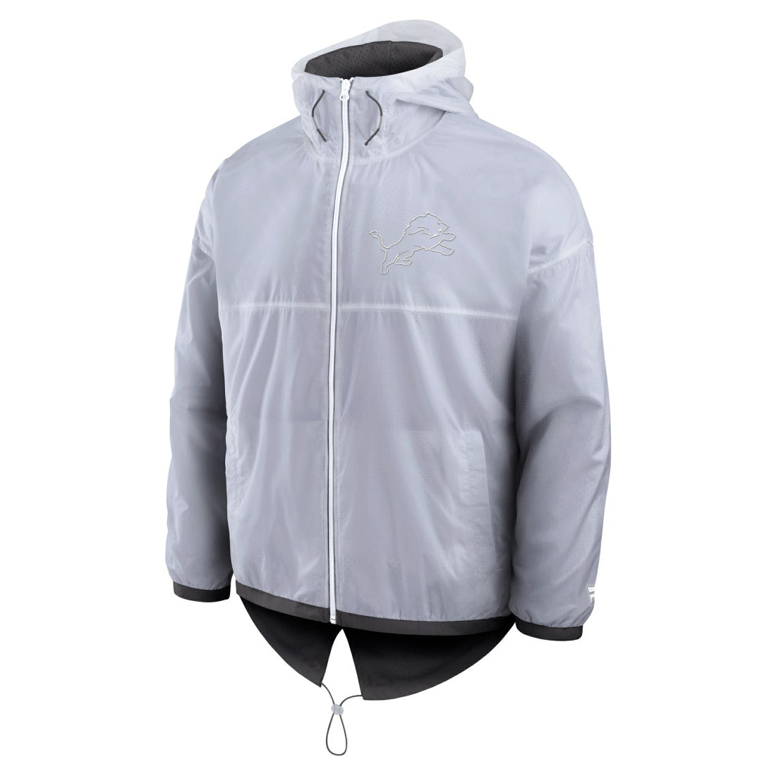 Detroit Lions Type Play Down Full-Zip Jacket White - Fanatics