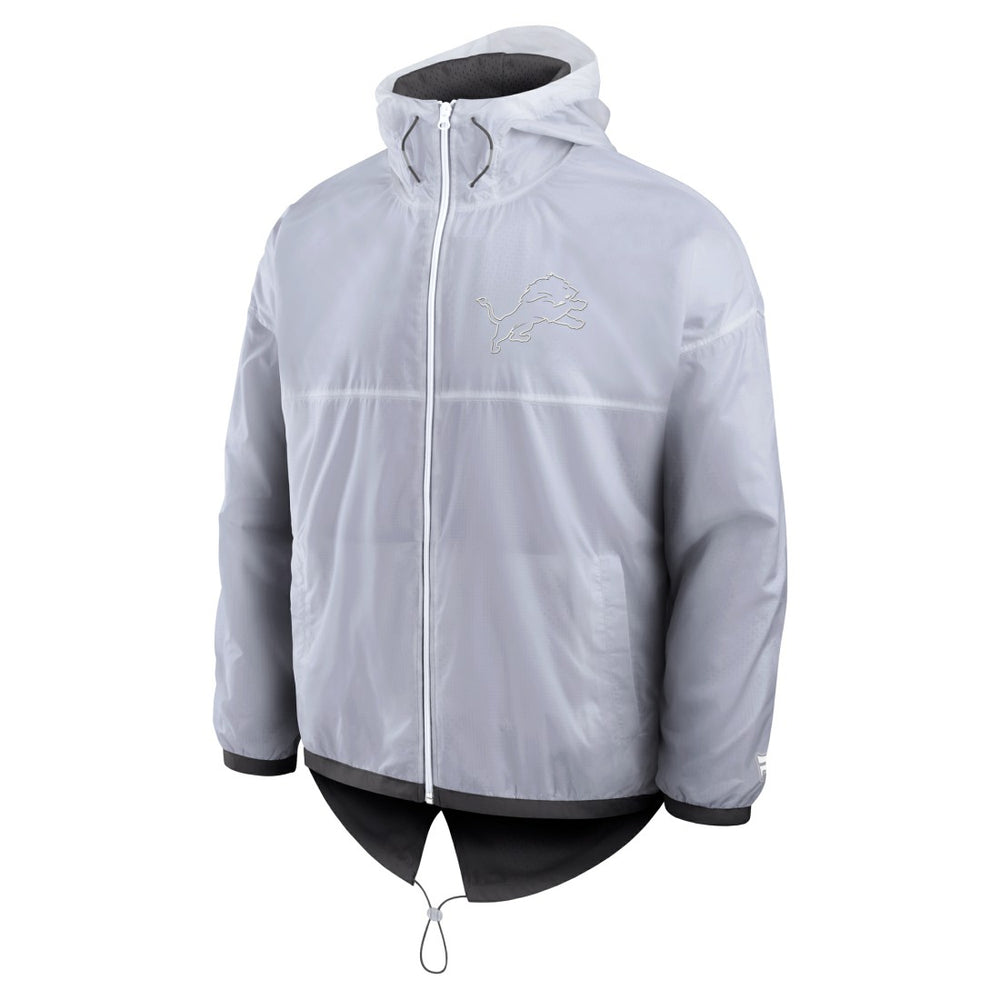 Detroit Lions Type Play Down Full-Zip Jacket White - Fanatics