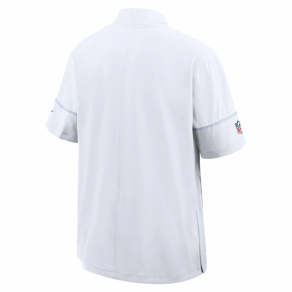 Los Angeles Chargers Sideline Short Sleeve Quarter-Zip Coach Jacket White - Nike