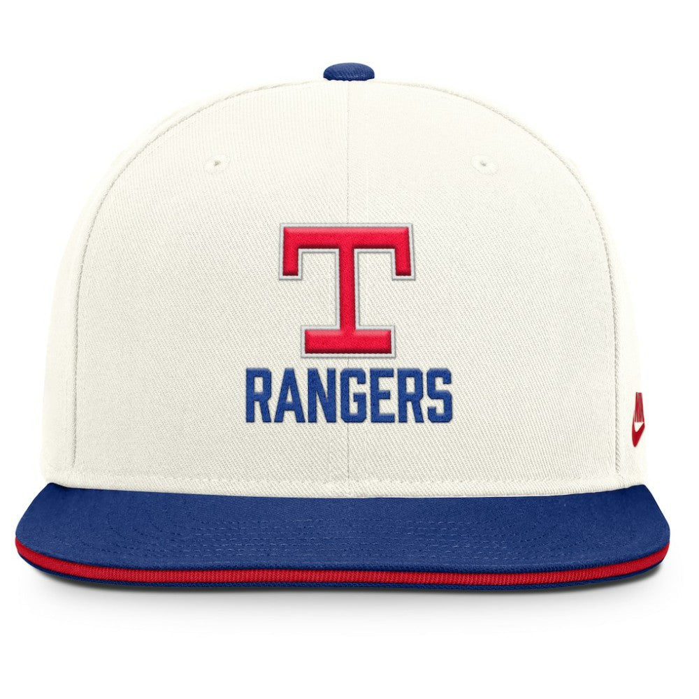 Texas Rangers Nike Cooperstown Pro Dri-FIT Snapback Hat Lifestyle